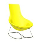 Rocking chair ergonomique resine interieur exterieur salle detente accueil espace public