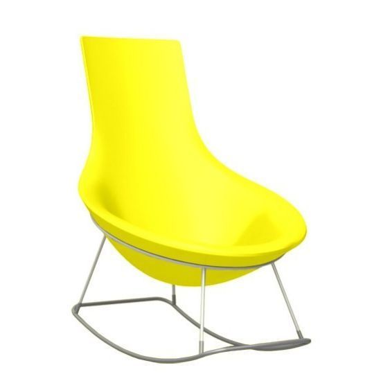 Rocking chair ergonomique resine interieur exterieur salle detente accueil espace public Rocking chair ergonomique resine interieur exterieur salle detente accueil espace public