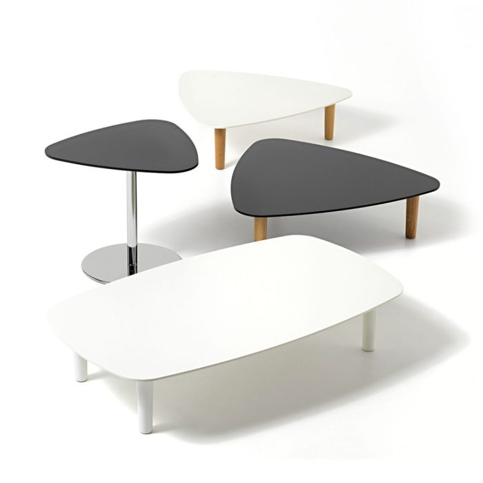 Table attente design bois espace lounge bureau