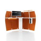 WING – Bureau design modulable avec réglage motorisé et panneaux acoustiques (11)