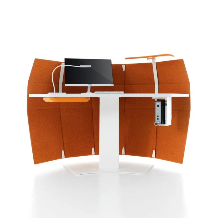 WING – Bureau design modulable avec réglage motorisé et panneaux acoustiques (11) WING – Bureau design modulable avec réglage motorisé et panneaux acoustiques (11)