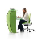 WING – Bureau design modulable avec réglage motorisé et panneaux acoustiques (3)