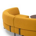 canape arrondi ocre accueil attente bureau entreprise
