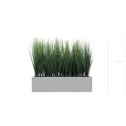 Jardinières Pilat 70 cm – bacs noir ou blanc, finition écorces de pin (1)