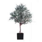 L'OLIVIER 230270280cm - Arbre méditerranéen semi-naturel en pot noir ou blanc, forme carrée ou cylindrique (4)