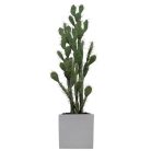 Le Cactus Artificiel – Hauteur 150-155 cm – Pots variés (Fiberstone noirblanc, Jonc de mer, Ficonstone marron) (7)