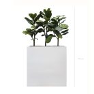 SÉPARATEURS LYRATA – Bacs Fiberstone rectangulaires noirs ou blancs, tailles moyennes et grandes pour séparation d’espaces (1)