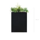 Séparateurs Caracas & Mexico 100 cm - Bacs rectangulaires blanc ou noir en Fiberstone - Plantes artificielles tropicales et méditerranéennes (2)