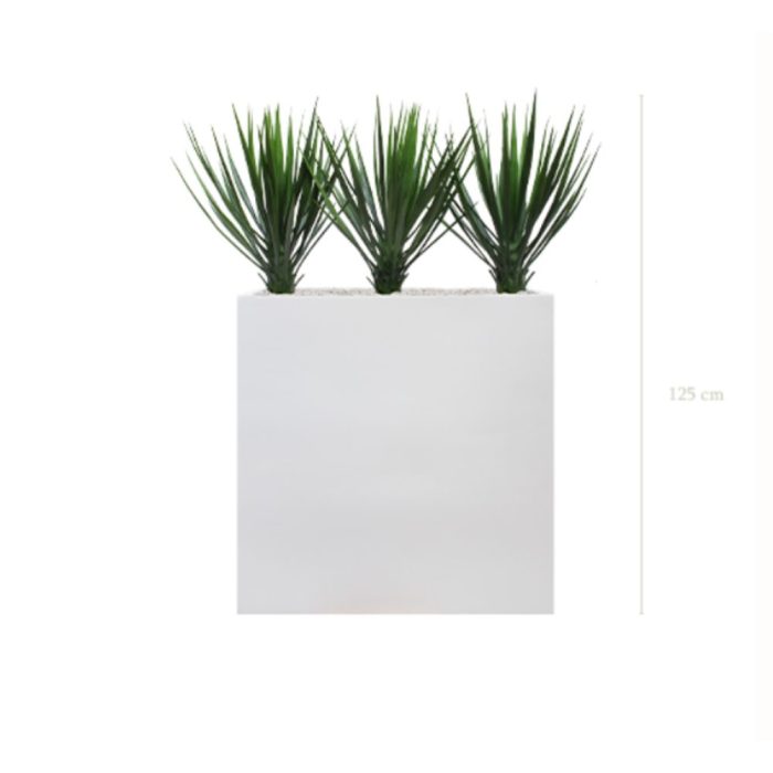 Séparateurs Yuccas SML – Bacs Fiberstone Blanc Extérieur (90x20x50 60x25x80 80x25x80 cm), Hauteurs 95 à 125 cm, Artificiels PE UV (1) Séparateurs Yuccas SML – Bacs Fiberstone Blanc Extérieur (90x20x50 60x25x80 80x25x80 cm), Hauteurs 95 à 125 cm, Artificiels PE UV (1)
