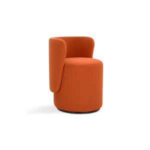 Collection PACHA avec fauteuils, poufs et tables basses ronds design pour espaces lounge, hôtels et bars au style arrondi et convivial