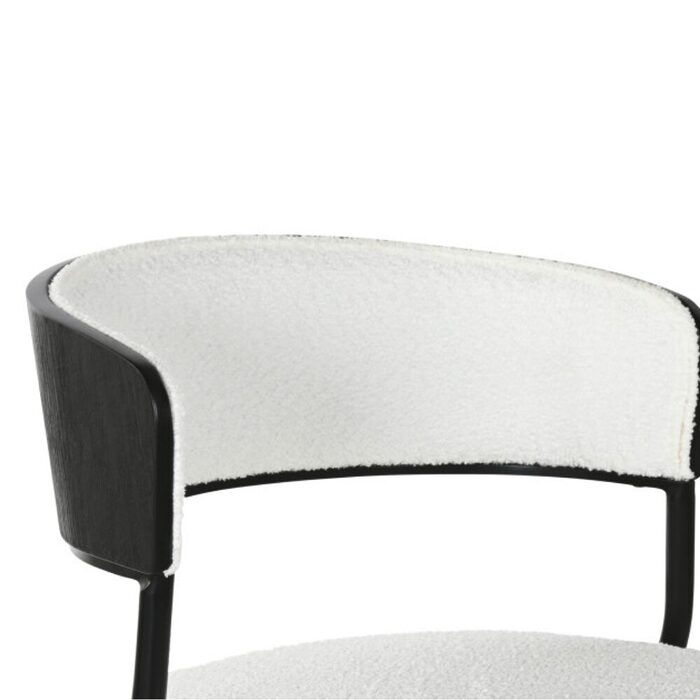 Chaise BADEN Metal Polyester Blanc Tissu Boucle Design Bureaux Cafes (1) Chaise BADEN Metal Polyester Blanc Tissu Boucle Design Bureaux Cafes (1)