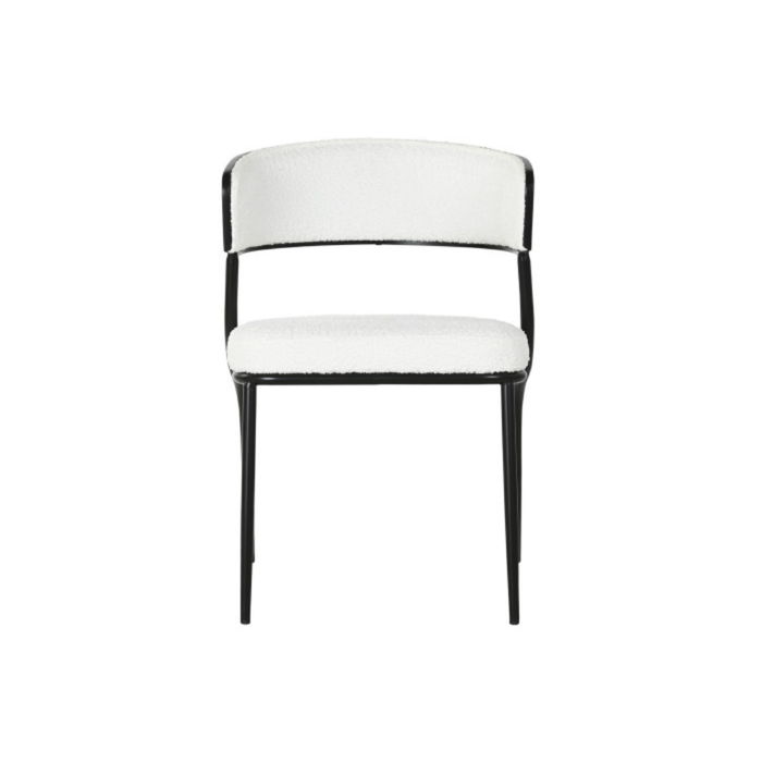 Chaise BADEN Metal Polyester Blanc Tissu Boucle Design Bureaux Cafes (4) Chaise BADEN Metal Polyester Blanc Tissu Boucle Design Bureaux Cafes (4)