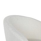 Chaise FAUSKE Metal Tissu PE Teddy Blanc Professionnelle Bureaux Cafes Accueil (1)