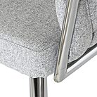 Chaise SIEGEN Polyester Tresse Gris Metal Design Interieur (1)