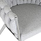 Chaise SIEGEN Polyester Tresse Gris Metal Design Interieur (4)