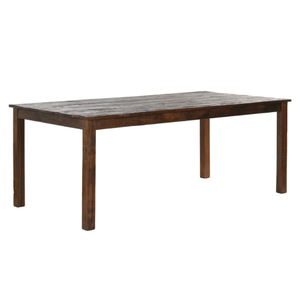 MELAKA – Table à manger professionnelle en bois recyclé naturel 200x100 cm pour espaces de restauration et intérieurs collectifs
