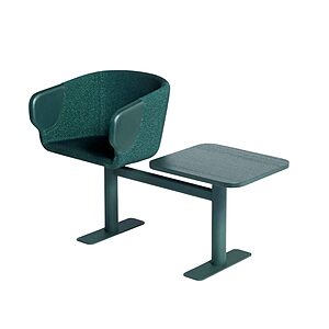Banquette ALBI modulaire en bois et métal pour espaces collectifs et environnements professionnels avec assise flexible et configuration multiple