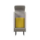 Fauteuil acoustique BUD pour bureau avec parois absorbantes pour isolation sonore en open space et zones de concentration