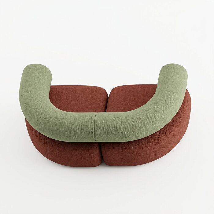 Banquette 2 places bicolore sonder