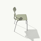 Chaise DITTO empilable en polypropylène avec structure métallique pour espaces professionnels, restaurants et collectivités