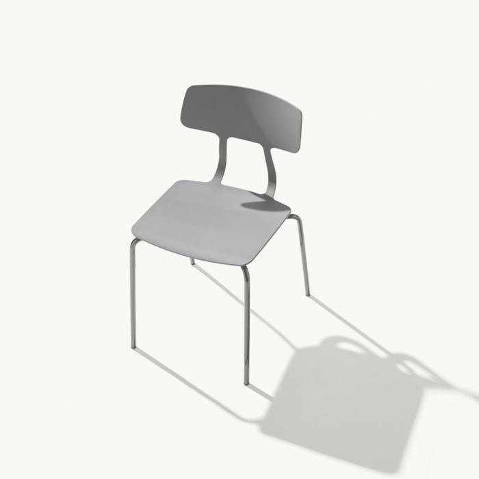 Chaise DITTO empilable en polypropylène avec structure métallique pour espaces professionnels, restaurants et collectivités