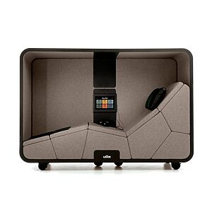 Pod de bien-être ZIMMER pour bureau avec technologie de relaxation à vibrations basse fréquence pour réduction du stress et récupération rapide