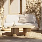 Fauteuil lounge MEL VONDOM design sculptural en polyéthylène avec formes enveloppantes pour espaces professionnels