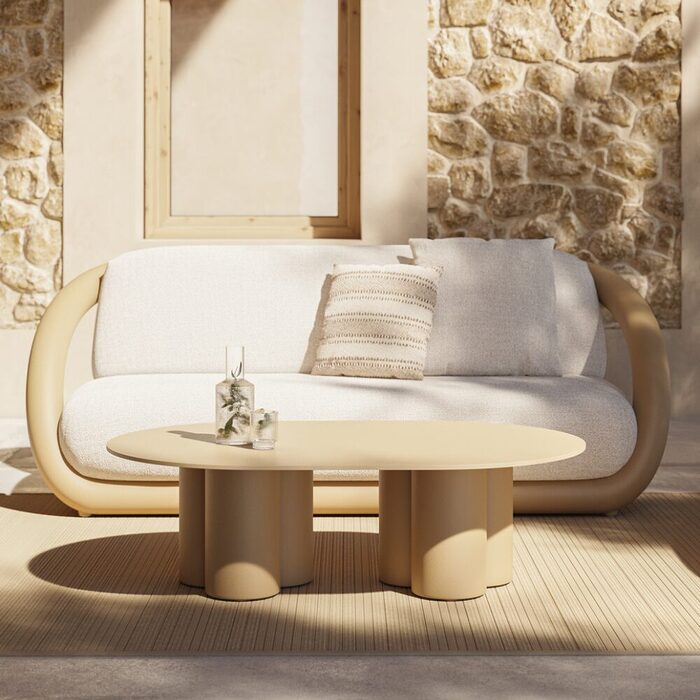 Fauteuil lounge MEL VONDOM design sculptural en polyéthylène avec formes enveloppantes pour espaces professionnels