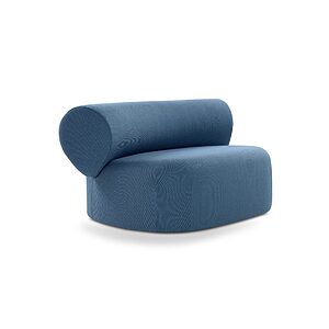 Canapé et fauteuil UNAÏ aux formes organiques avec dossier fluide pour aménagement d’espaces lounge et résidentiels contemporains