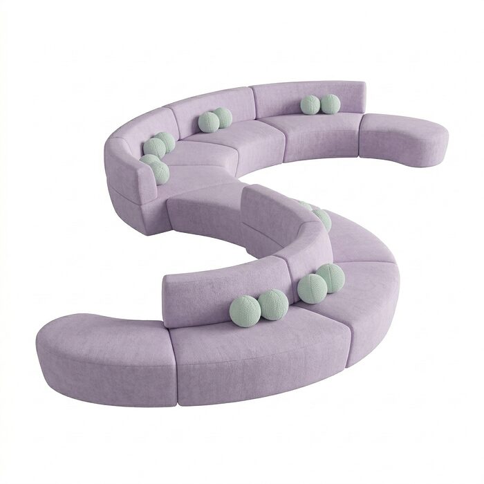 Canapé serpentine pour grands espaces erp Canapé serpentine pour grands espaces erp